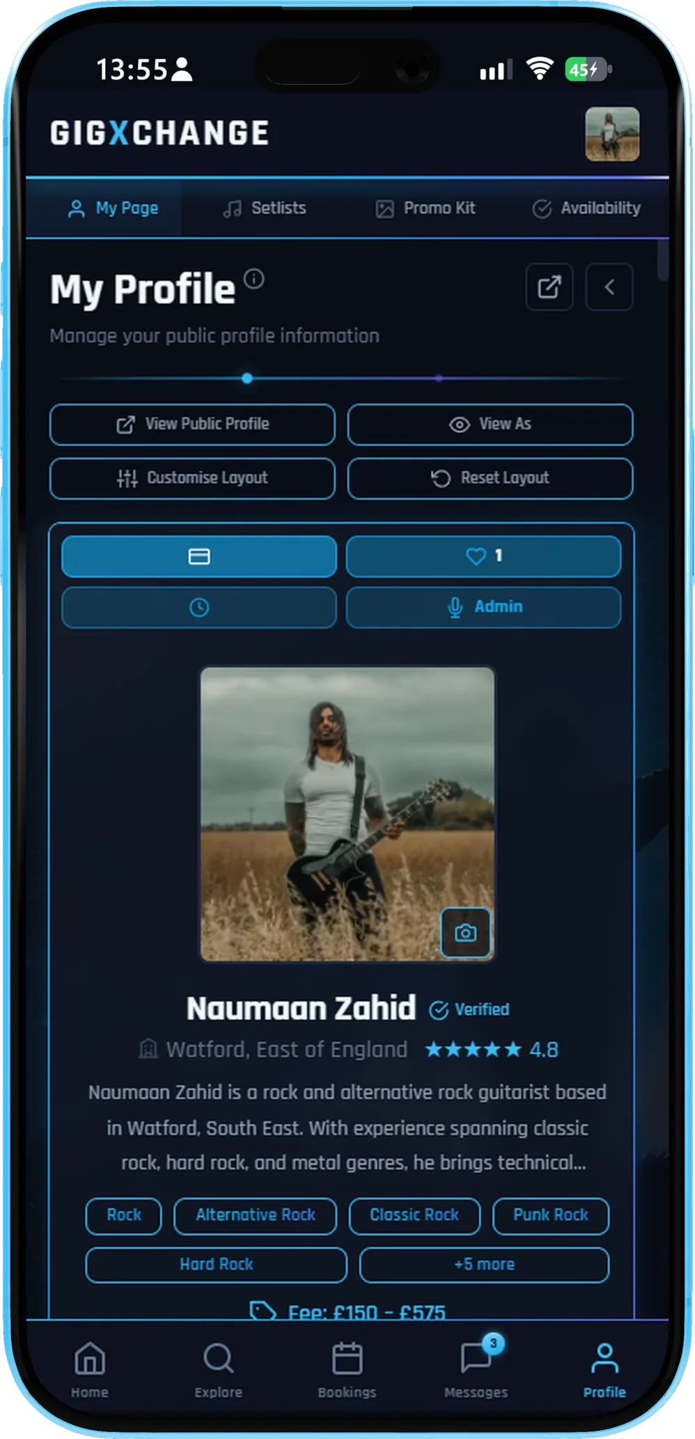 Your profile & EPK — your shop window