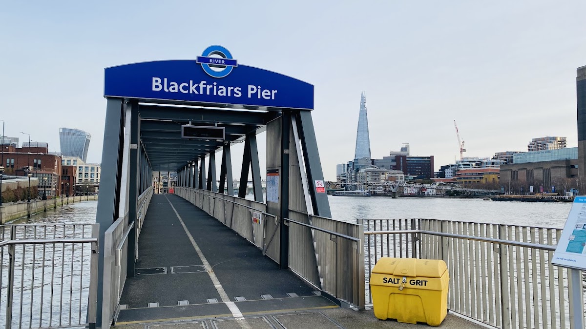 Blackfriars Pier Victoria Embankment photo