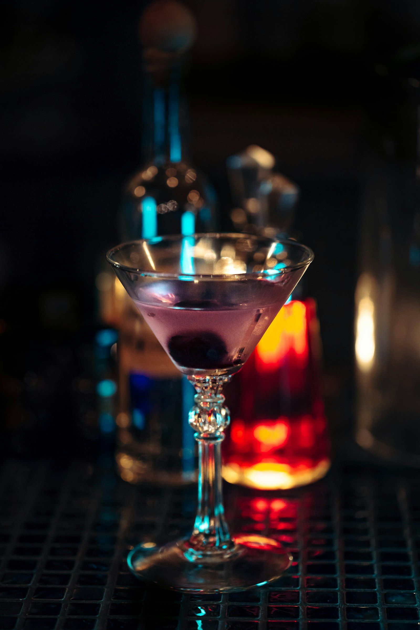 The cocktail menu in action