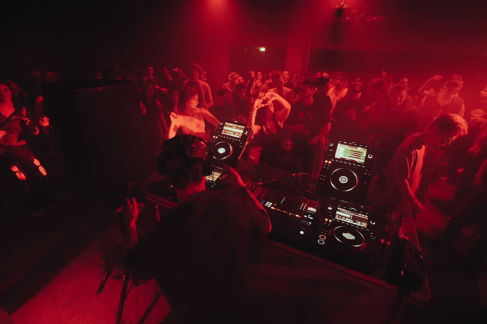 Behind the decks — Friday night